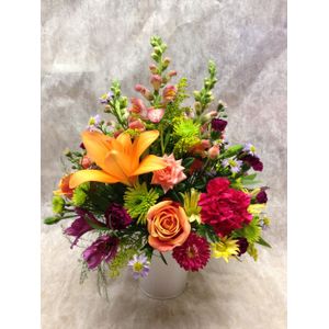 Cheerful Surprise in Westport MA, Amber Rose Floral Design 